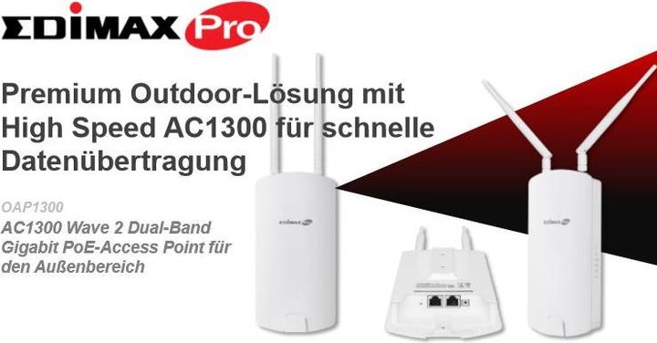 Immagine prodotto Edimax Pro CAP1300: Punto di accesso PoE gestito (866 Mbit/s)