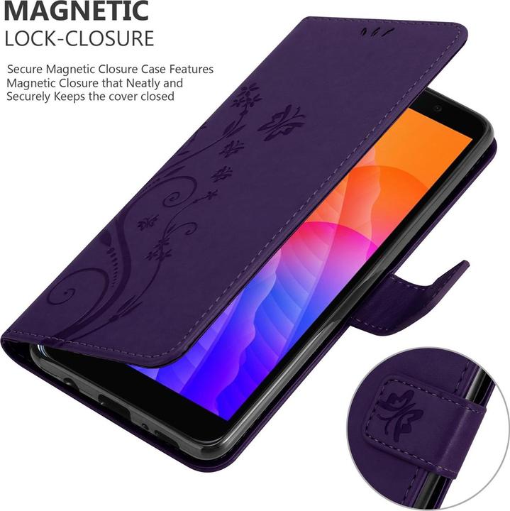 Produktbild Cadorabo Flower Book Cover (Huawei Y5p)