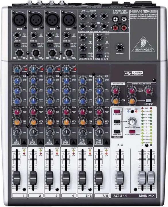 Actual product image Behringer Xenyx 1204USB (Studio- and Livemixer)