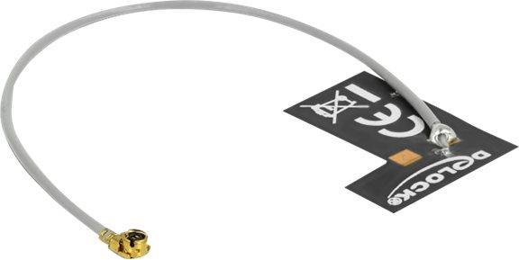 Produktbild Delock WLAN-Antenne 10 cm, MHF I Stecker 2 dBi (Antennenadapter)