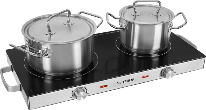 Produktbild Gutfels Glaskeramik Doppel-Kochplatte