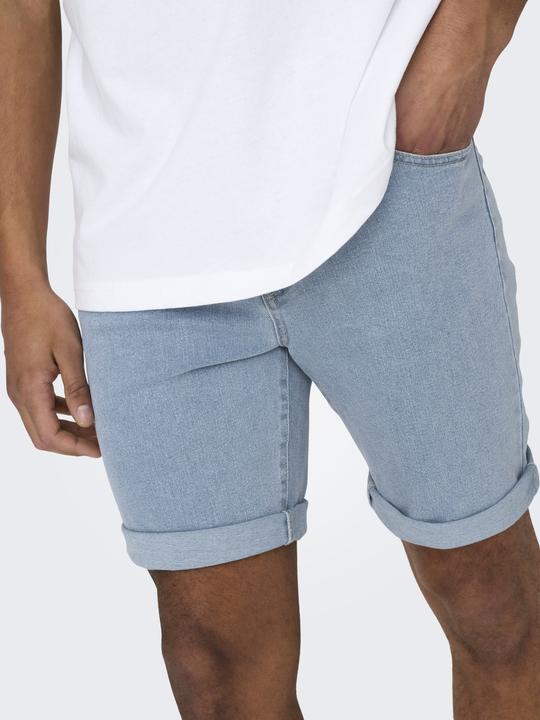 Actual product image Only & Sons ONSPLY Mittlere Taille Normal geschnitten Shorts Jeans-Shorts (M)