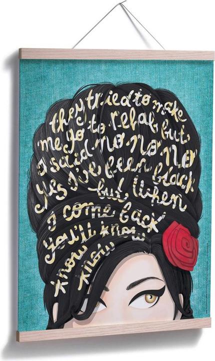 Actual product image Trenddeko Tohmé - Amy Winehouse: Rehab (24 x 30 cm)