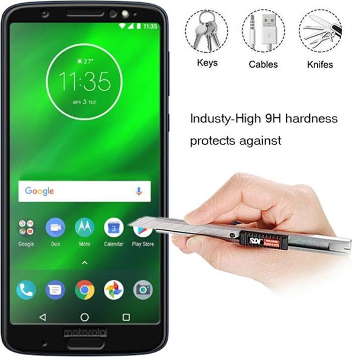 Immagine prodotto Screenguard Motorola Moto G6 Plus Pellicola di vetro protettiva a schermo intero 2.5D 9H (1 Pezzo/i, Motorola Moto G6 Plus)