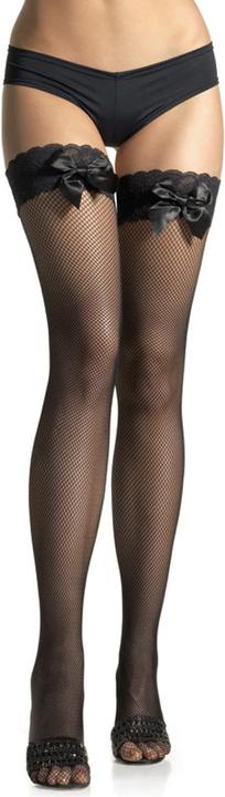 Actual product image Leg Avenue Fishnet stockings with bow (One size)