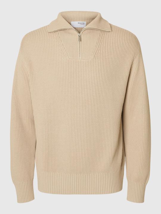 Immagine prodotto Selected Homme Maglia con mezza zip in 100% cotone (S)