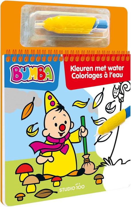 Actual product image Bumba colouring book. Painting with water - Autumn
