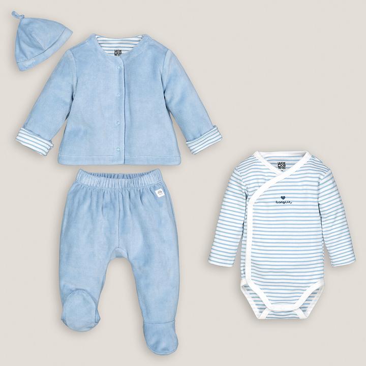 La Redoute Collections 4-teiliges Set für Neugeborene