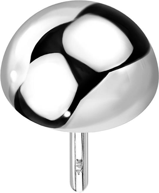Image du produit Star Piercing Dôme Threadless or blanc 14k (Or 14k, sans laiton)