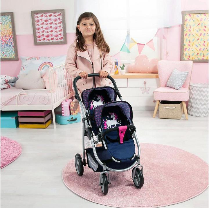 Produktbild Bayer Twin Pram Navy