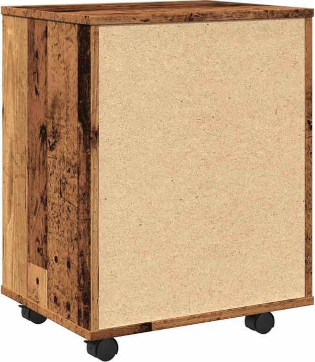 Produktbild VidaXL Rollcontainer Rollschrank Bürocontainer Büroschrank Schrank Altholz-Optik (46 x 36 x 59 cm)