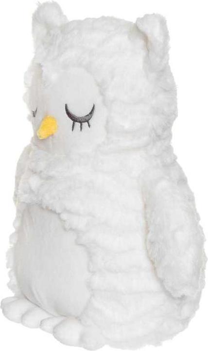 Actual product image Teddykompaniet Heat cushion owl white with wavy fur 35 cm (35 cm)