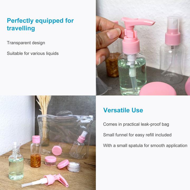 Produktbild Intirilife Flaschen Set in ROSA TRANSPARENT