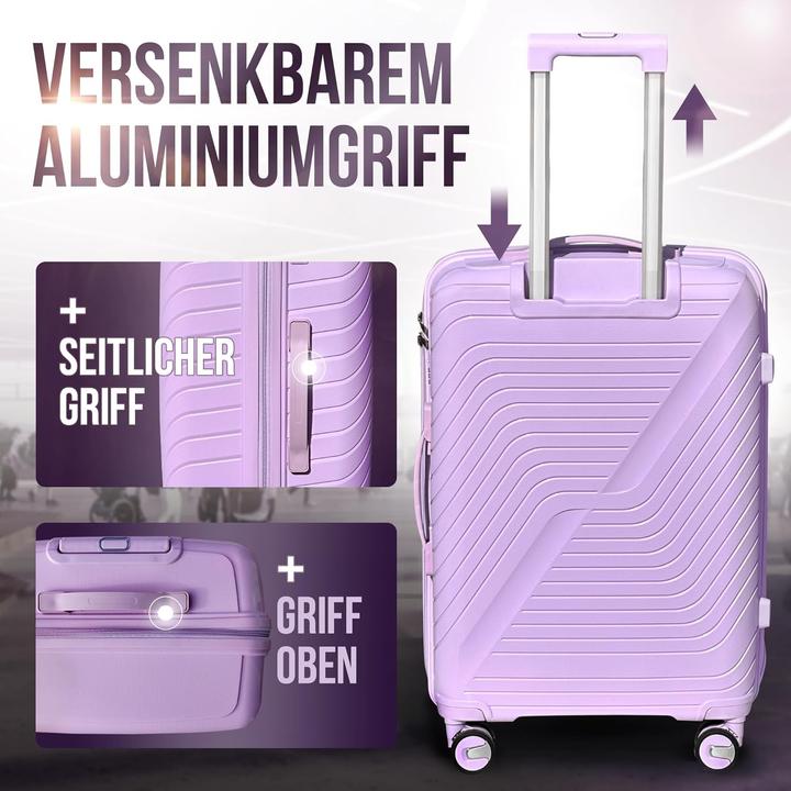 Produktbild DS-Lux 3-teiliges Reisekoffer Set (Handgepäck (bis 50l), M (50 - 90l))