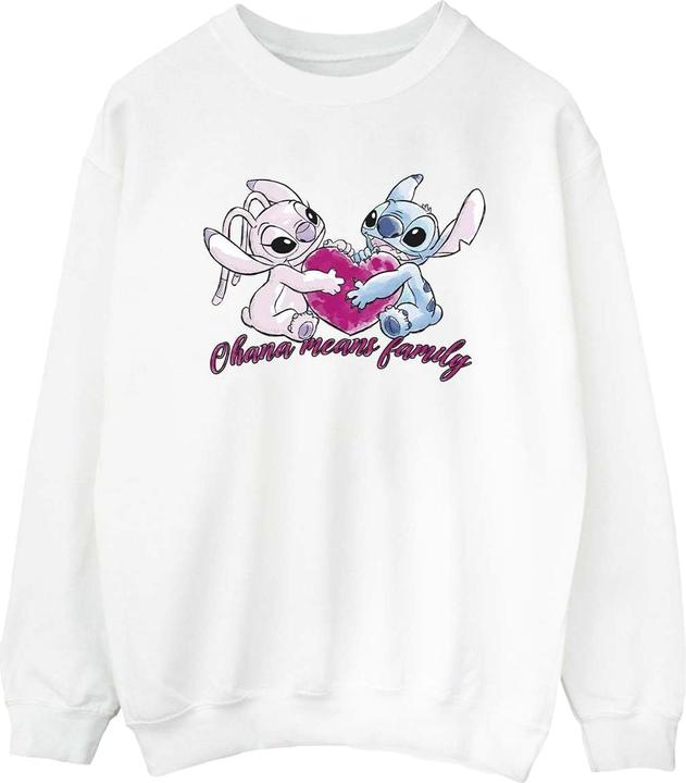 Immagine prodotto Disney Lilo And Stitch Ohana Heart With Angel Felpa Donna (M)