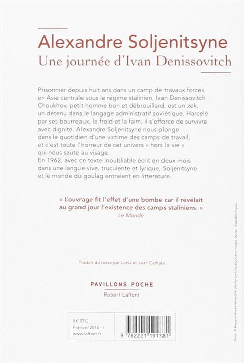 Produktbild Une journée d'Ivan Denissovitch (Französisch, Soljenitsyne Alexandre, 2015)