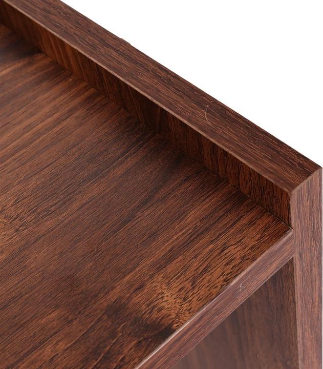 Actual product image Swisshandel24 Desk HWC-J78, office table computer table work desk, drawer, 78x121x60cm Walnut look (78 x 121 x 60 cm)