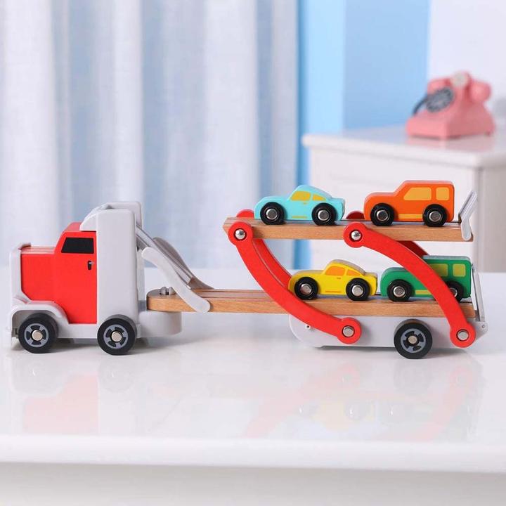 Produktbild Topbright Toys Houten Transporter met Auto's