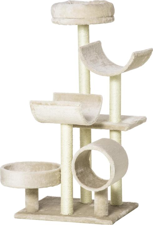 Produktbild PawHut Kletterbaum (105 cm, Beige)