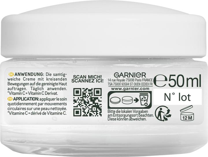 Actual product image Garnier Organic Vitamin C* Glow Moisturizer (50 ml, Day cream)