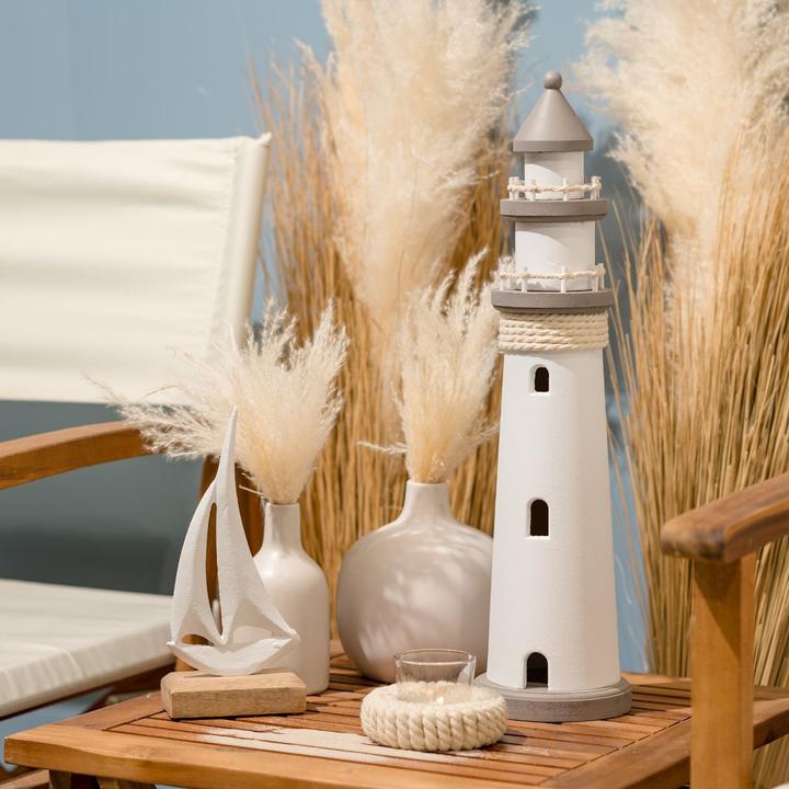 Image du produit G. Wurm Présentoir phare 48 cm, blanc/gris (12 x 48 cm)