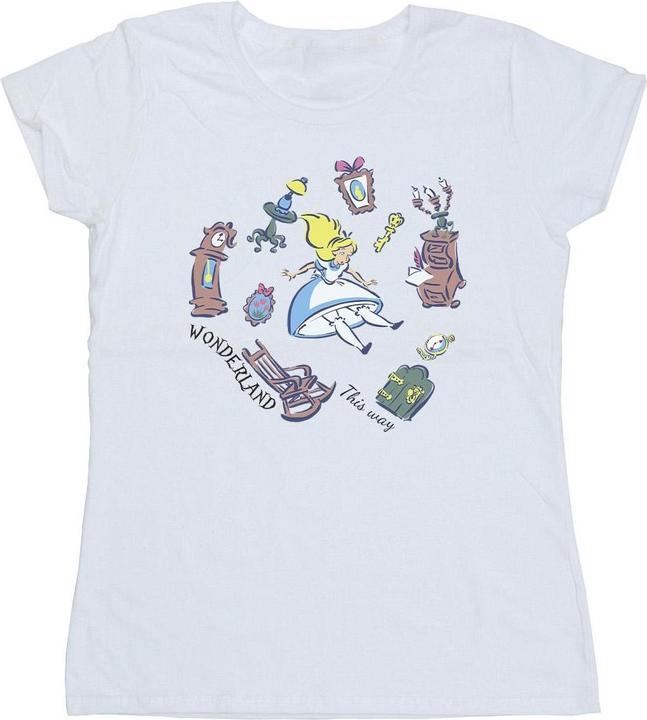 Immagine prodotto Disney Alice In Wonderland Falling Maglietta Donna (M)