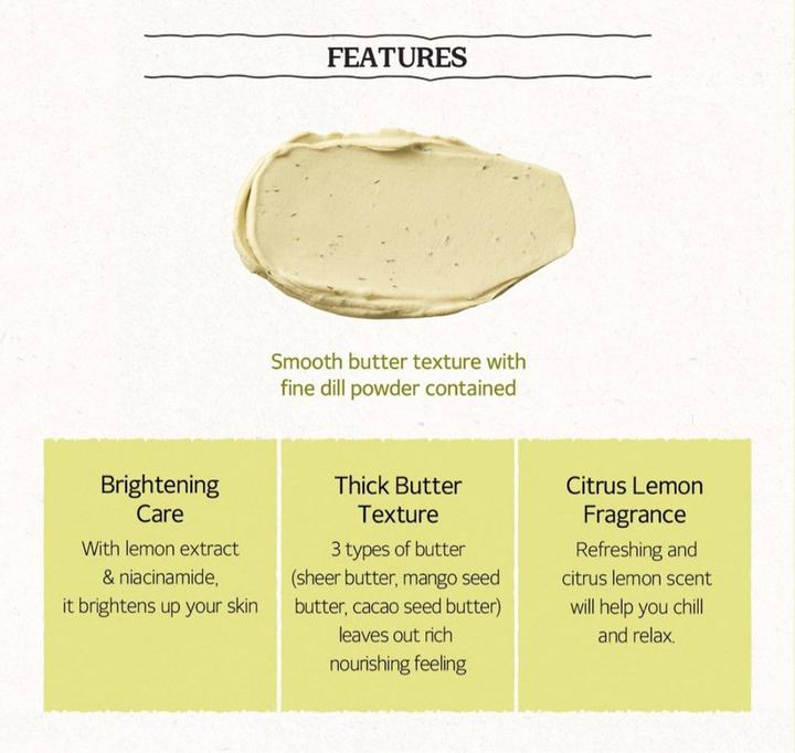 Actual product image Skinfood Lemon Dill Butter Food Mask