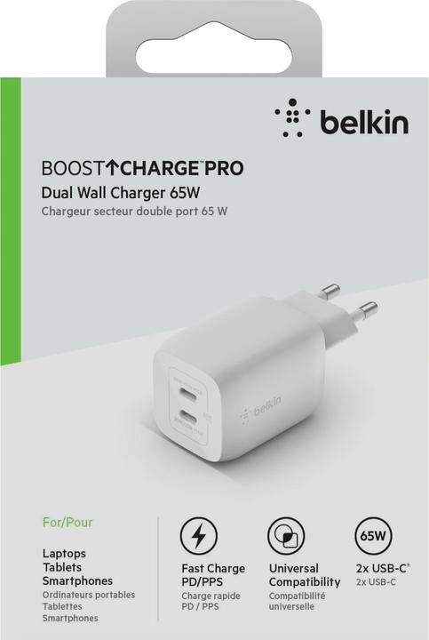 Produktbild Belkin Boost Charge Pro 2-Port GaN Charger (65 W)