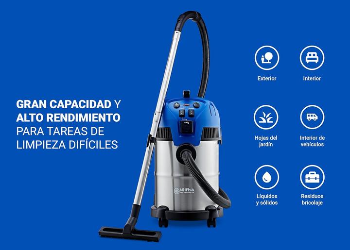 Image du produit Nilfisk Multi II 30T Inox Vsc (Aspirateur eau et poussière)