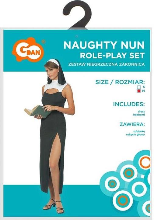Actual product image GoDan Freches Nonne-Kostüm für Erwachsene, Grösse M (M)