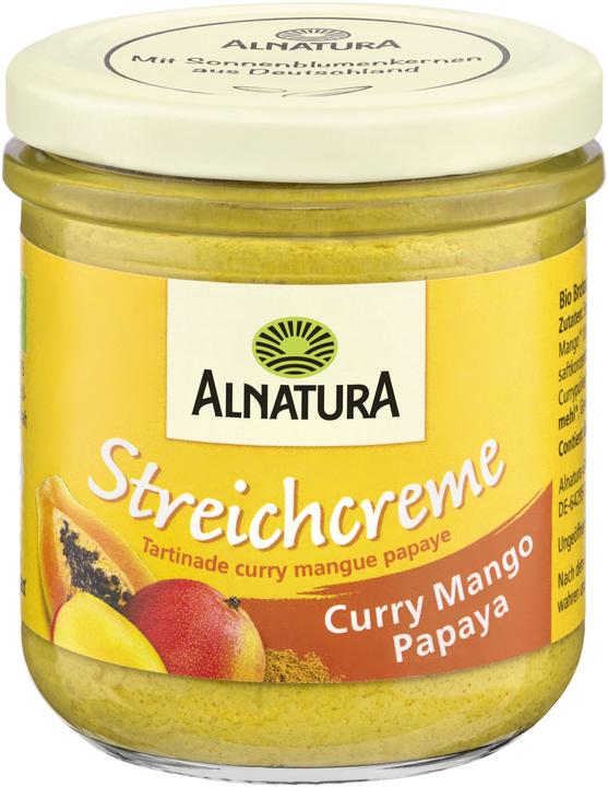 Produktbild Alnatura Bio Streichcreme Curr.Mang.Pap (180 g)