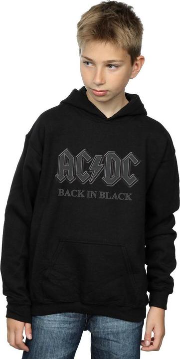 Image du produit AC/DC Sweat à capuche "Back In Black" pour garçons (140, 146)