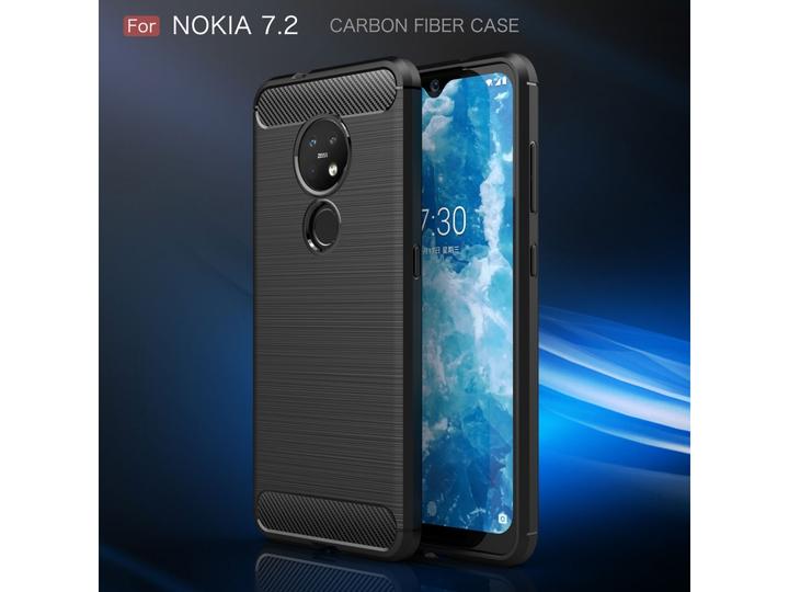 Image du produit Screenguard Étui Nokia 7.2 Carbon Brushed Soft TPU (Nokia 7.2)