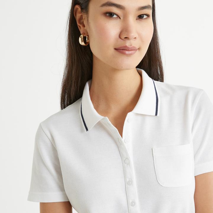 Actual product image Anne Weyburn T-shirt with polo collar (40)