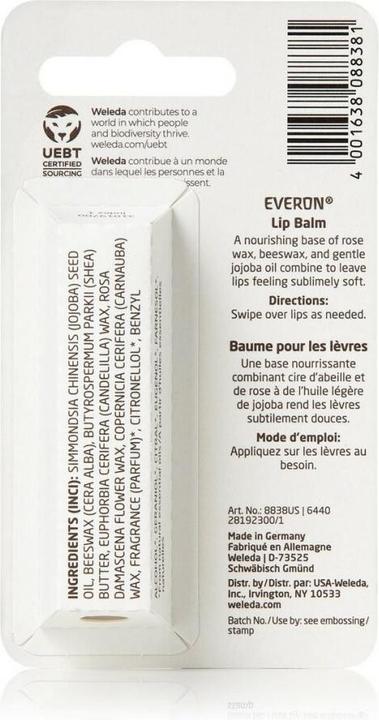 Nährwerte und Zutaten Weleda Everon (Balsam, 5 ml)