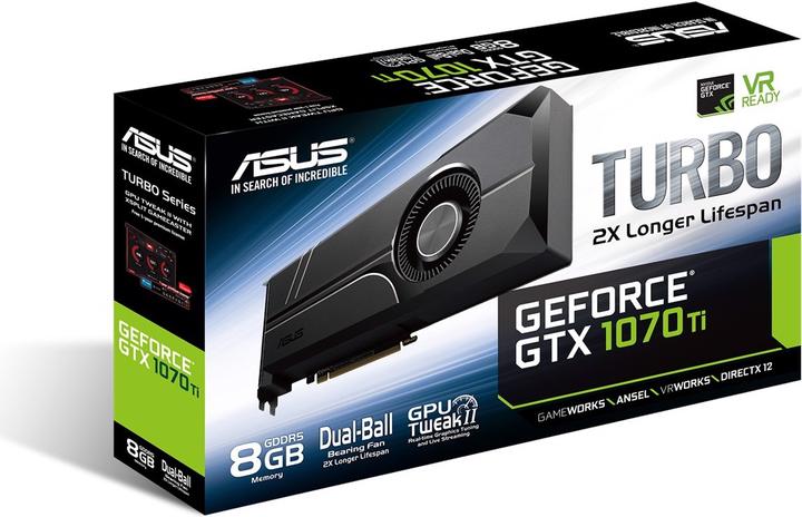 Actual product image ASUS GeForce TURBO GTX 1070 Ti 8G (8 GB)
