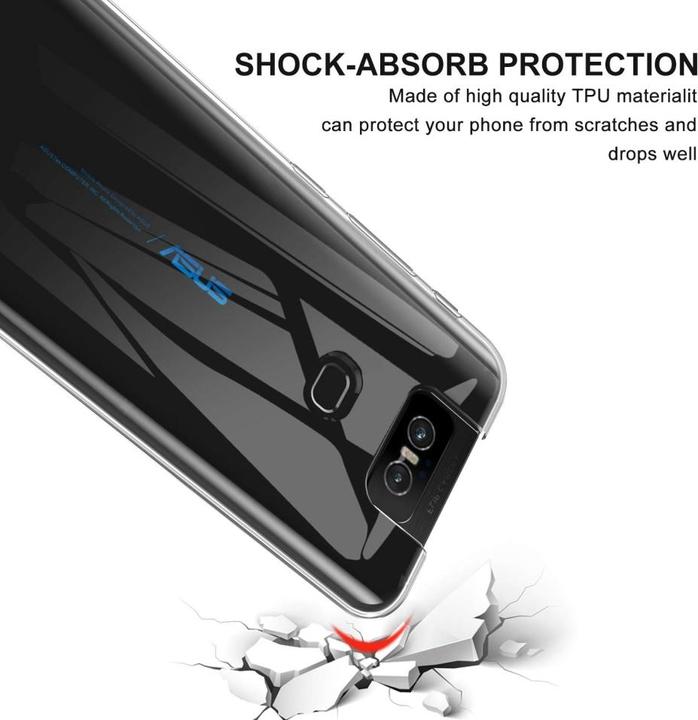 Actual product image Screenguard Asus ZenFone 6 Flexible TPU Clear Case (Asus Zenfone 6)