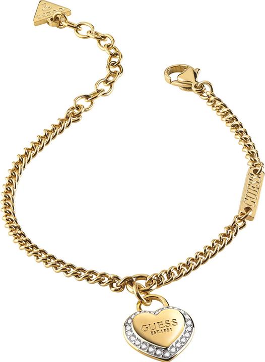 Image du produit Guess Bracelet FINE HEART acier inoxydable (19 cm, Acier inoxydable, 95% Acier inoxydable, 5% de cristaux)