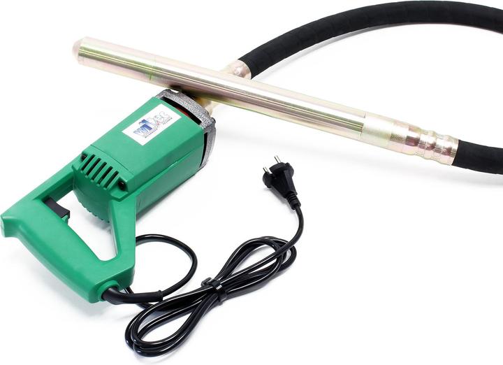 Immagine prodotto Wiltec Vibratore elettrico portatile per calcestruzzo da 580 W con bottiglia di poker vibrante da 200 cm