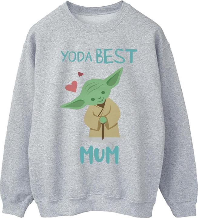 Actual product image Star Wars Mens Yoda Best Mum Sweatshirt (M)