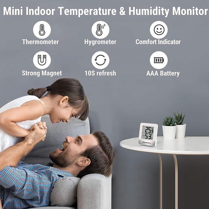 Image du produit ThermoPro 3er-Set Mini Thermo-Hygrometer TP49W-3