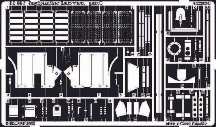 Actual product image Eduard German Jagdpanther Later Version Photo Etching Set