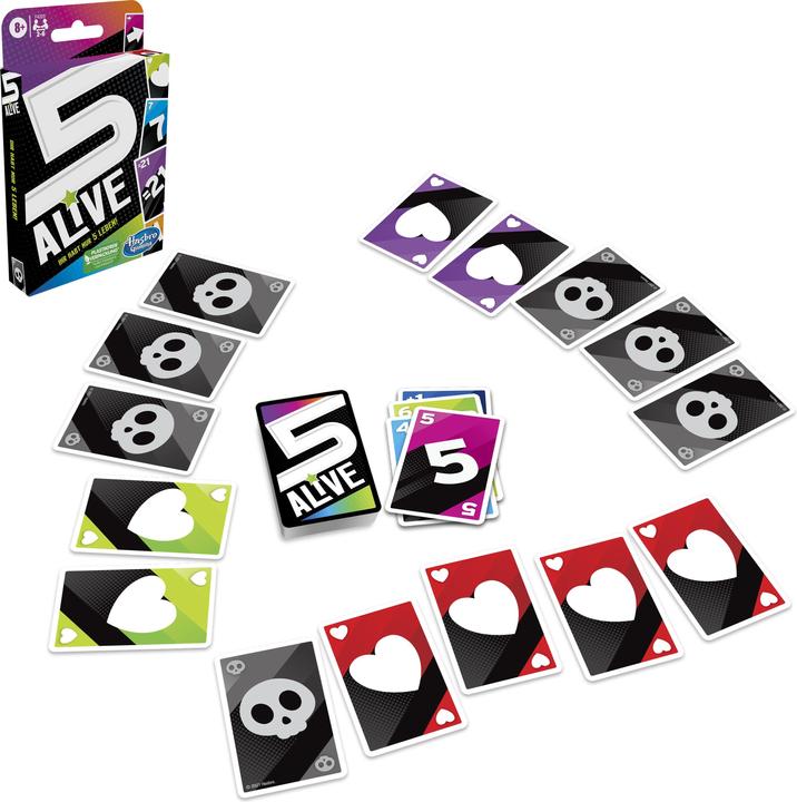 Actual product image Hasbro Gaming Five Alive Card Game (German)