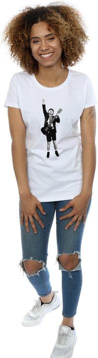 Actual product image AC/DC Womens/Ladies Angus Young Cut Out Cotton T-Shirt (L)