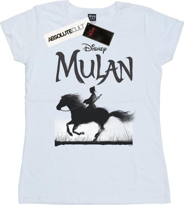 Actual product image Disney Womens/Ladies Mulan Movie Mono Horse Cotton T-Shirt (S)