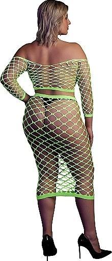 Produktbild Ouch! Long Sleeve Crop Top and Long Skirt (Plus Size)
