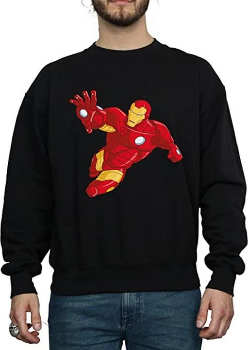 Immagine prodotto Iron Man Felpa in cotone semplice per uomo (XL)