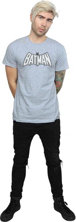 Actual product image Mens Batman Retro Crackle Logo T-Shirt (L)