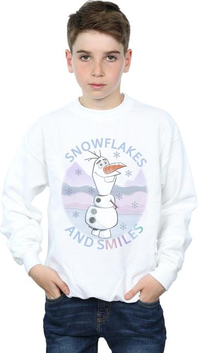 Actual product image Disney Boys Frozen 2 Olaf Snowflakes And Smiles Sweatshirt (152, 158)