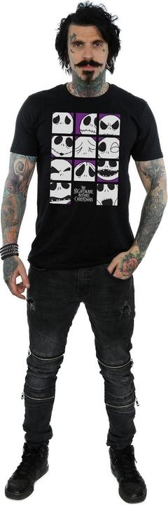 Produktbild Disney Nightmare Before Christmas Many Faces Of Jack Squares TShirt (XL)
